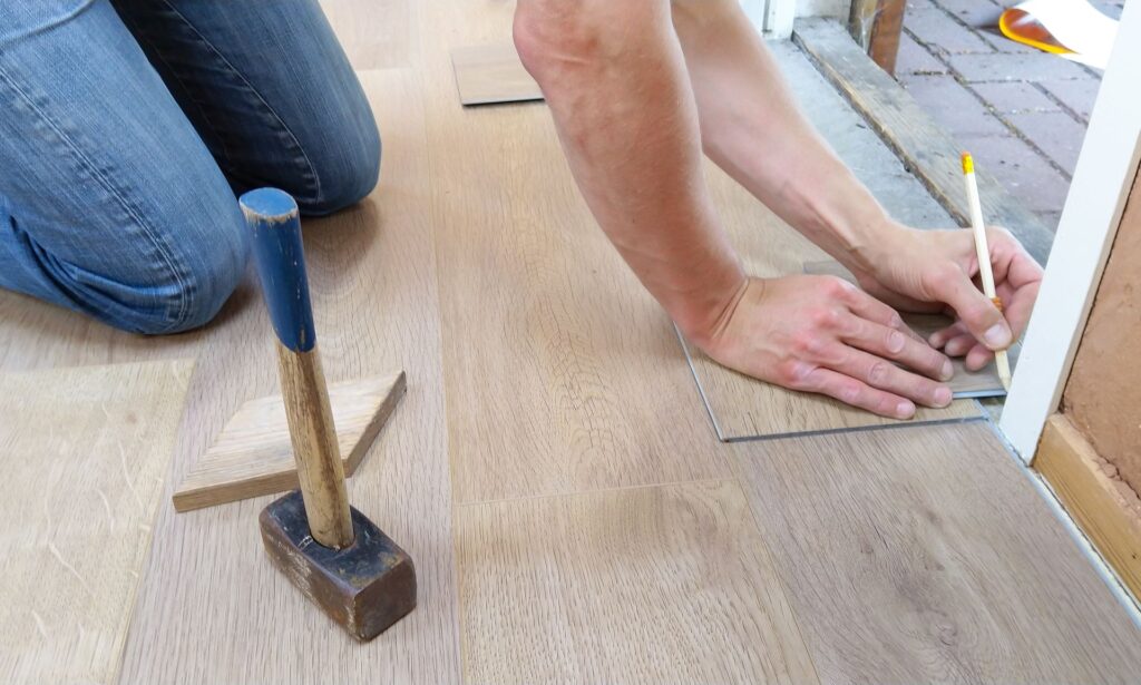 Professional hardwood flooring installation by Serna Builders in California